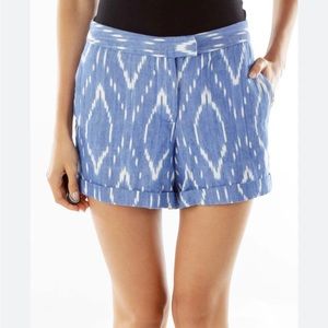 J.Crew Blue Ikat Shorts - Size 4